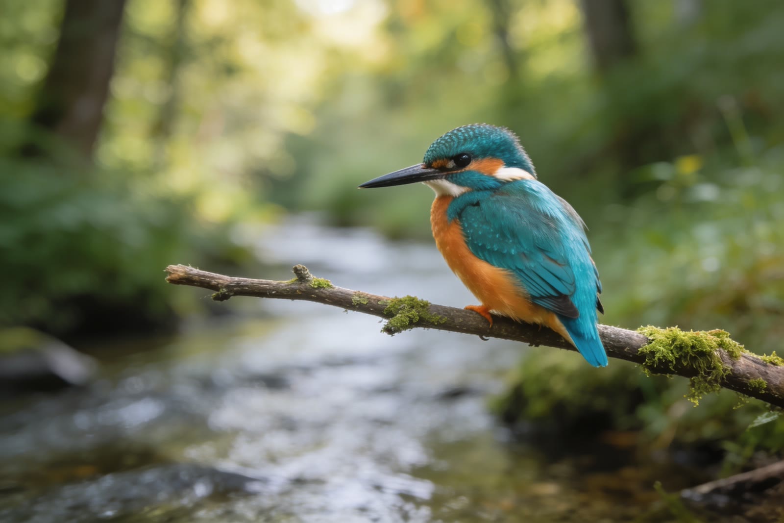 Kingfisher, Forest stream
