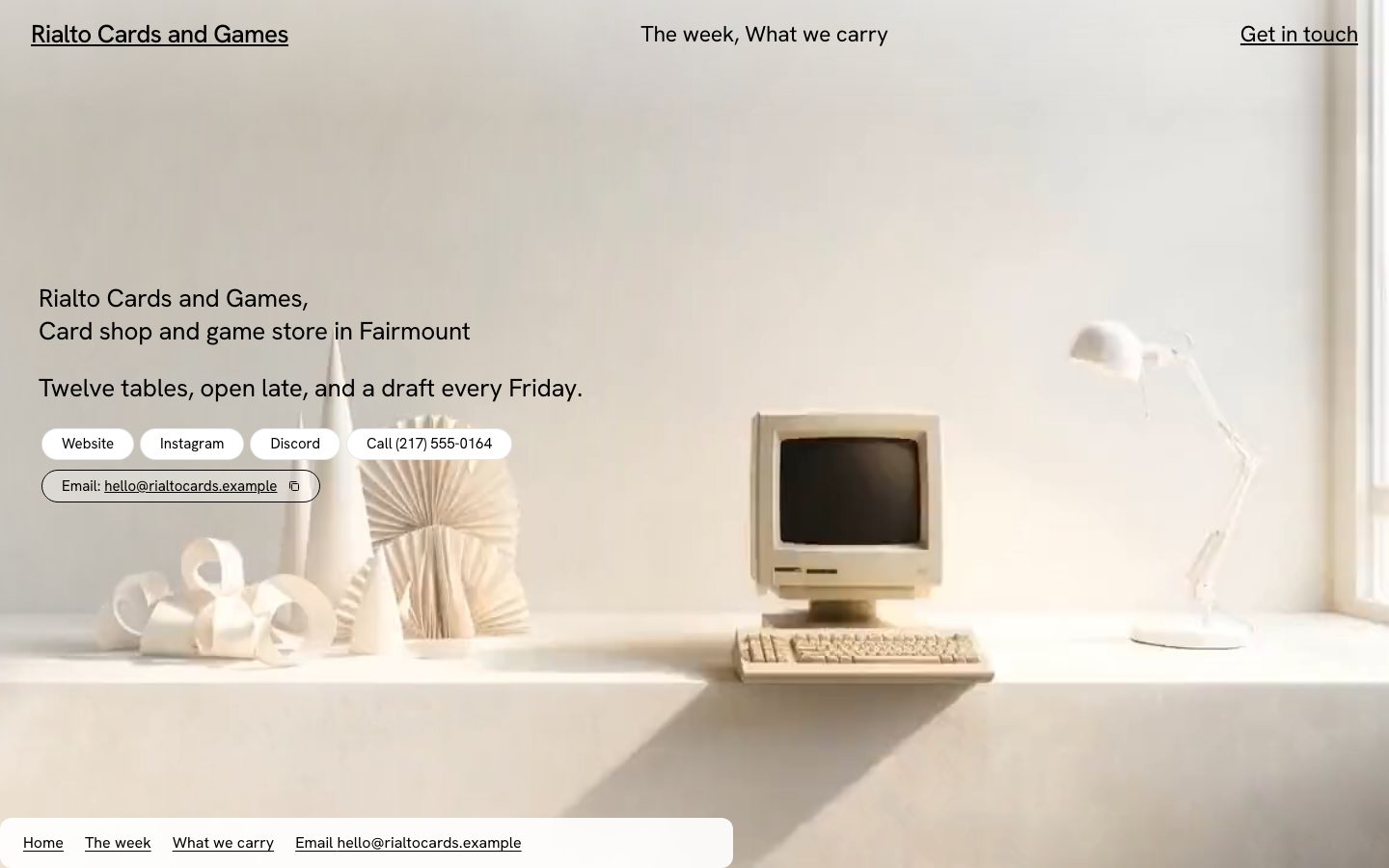 Scrub Reel (shop) website preview